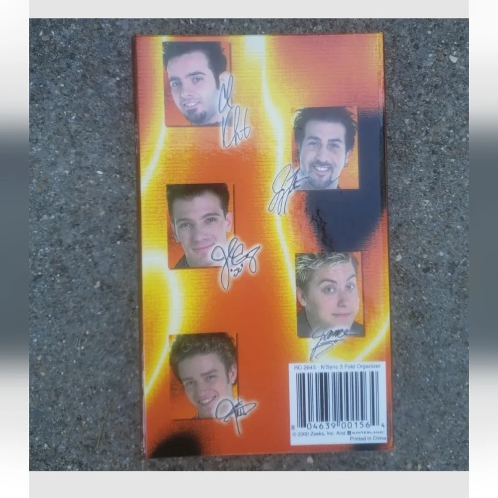 Vintage 2000 NSYNC 3-Fold Organizer Notepad, Diary & Address Book sealed